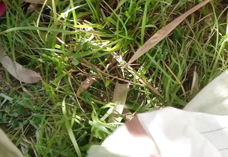 The gorgeous girl for the college is the first time in the jungle with her boyfriend