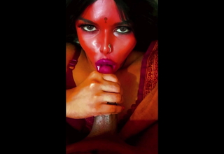 Hot Priyanka Bhabhi Giving Irrumation to Devar together with getting a Facial