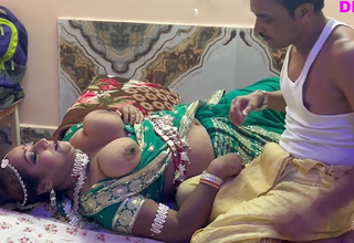 Suhag rat--- Frist night after marriage -- newly bride eating cum like a bitch