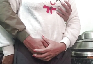 Bhabi own boyfriend ketichen fucking