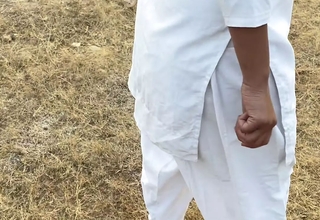 INDIAN SCHOOL CAUGHT WITH BOYFRIEND IN JUNGLE AND PUNISHED AS HARD FUCK BY Clouded INDIAN Chap