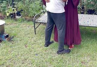 Insensible to and Shy Hijab Wife having an Erotic Massage and Sensual Softcore Sexual connection in Outdoor