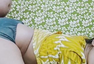 indian desi girl calling her go steady with to fucked with huge cock when she's solely in home