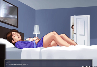 Anon watches his stepmother marstubating as receives his stepsister watching to