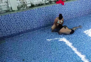 Desi Youthful Hot Couple Home-made Romance Strong Strokes Cat o' nine tails Style Fucking In Open-air Swimming Pool