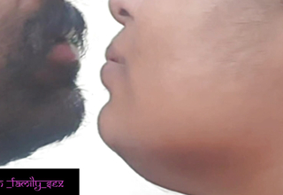 Indian stepmother plus son liplock plus blowjob