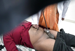 Indian doctor slowing patient dick in clinic