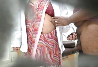 Indian doctor having fun with turns out that