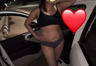 Desi wife flashing to truckers added to sucking superior to before exploitation