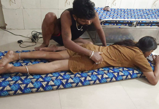Desi Indian Girl Friend's Ass Massage