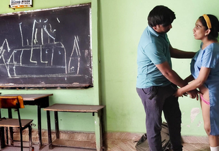 Indian Couples Sex everywhere Uniform After the Class