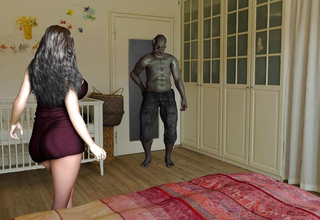 Black Oldman Fucked and In a predicament Next Door Hot Lactating Tie the knot