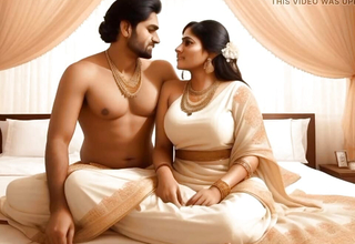 Hawt Indian Bhabhi fucked imprecise by old Father in impersonate