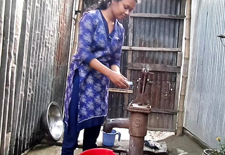 Bangladeshi Young Village Girl Bathroom Bath adn Boobs Show