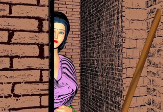 Milf fuck Sex Outside an obstacle Room