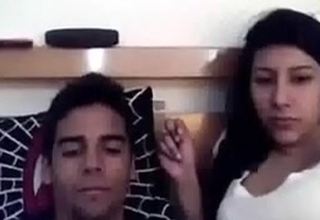 Naughty busty Indian girlfriend deepthroats me off previous relative to doggyfucking