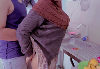 Budhe cooking harassed away from naughty stepbrother