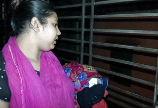 Bangladeshi resolution father and her resolution daughter