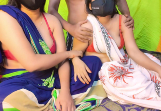 Threesome indestructible fucked,stepmom & stepsister anent stepbrother ,dirty talking fuck.