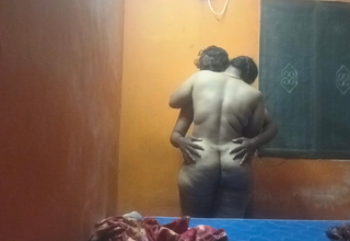 Real Aunty sex with boy helter-skelter bedroom