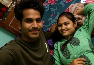 New married indoor Desi indian beautiful  giving a kiss overwrought -Snapchat143