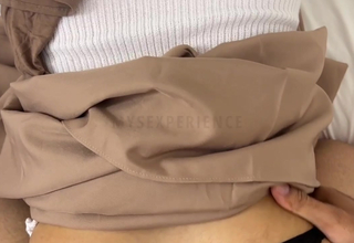 Fuck with downcast hijab muslim in the caravanserai