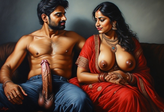 Wife pays rent by engulfing will not hear of owner's dick and his son's dick and swallows their cum