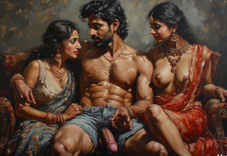 Stepmom and son's friends gangbang with sexy milf