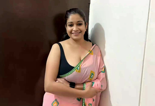 Hot Village stepmom showing xxx Botheration while  boobs fuck by stepson in saree