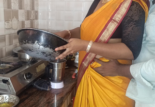 House young lady kitchen fucking
