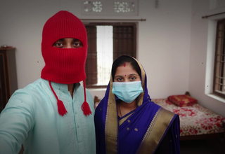 New married indoor Desi Indian