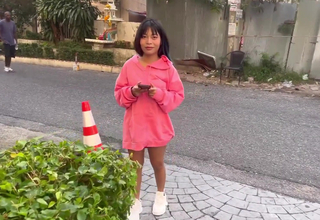 Underfed Asian Destroyed by Big with Dick Creampie