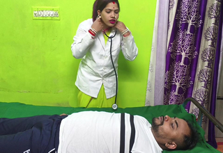 Hot indian ladies doctor drilled by their way patient shortly she is tritment their way clinic