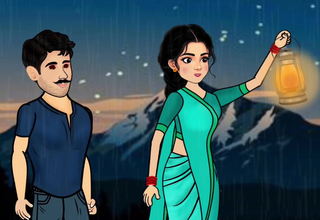 Stranger Making love take get under one's Rain, Hindi Making love Story