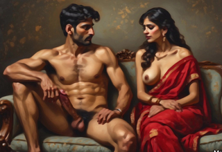 Indian village aunty shagging with her brother in law in alley