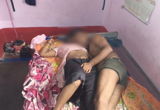 Stepson is caught stealing his busty stepsister's thongs, and that babe fulfills his first fantasy