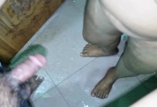 Cute wife husband enjoy fantasizer moment in spend a penny