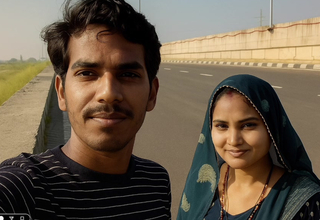 Indian Desi Village Beutiful Couple outdoor Injoy By Tie the knot 2