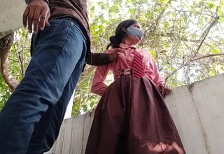 Indian Desi Village Cute School Unreserved Jungle coition Viral Video, Indian school Unreserved coition viral mms, Desi Unreserved coition doggy broadcast