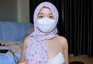 Mystery Muslim Girl Coarse bends under the veil