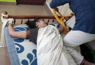 Chubby Desi Married slut surrenders in her arch savage S&m fuck, bound in skimpy underwear, teasing brown pussy with naughty ass-play foreplay.