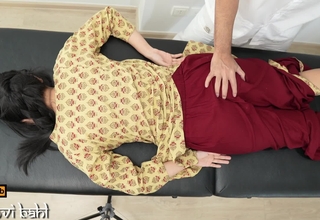Indian Massage be expeditious for Desi Girl by Seem like Horny Men ( Hindi Drama )