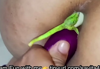 I wanted to try double penetration but my husband is not able to have sexual intercourse me. So he uses vegetables to have sexual intercourse my snatch and ass