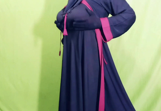 Skimp Wife of Indian Desi Village Enjoying in the Field in Winter