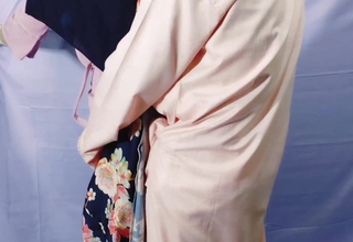 Muslim Hijabi Superb Housewife Having it away everywhere Neighbor - everywhere Evident Bangla Audio