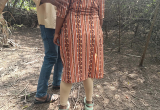 University student Outdoor doggy fuck