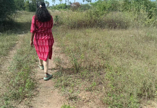 Housewife open-air fuck