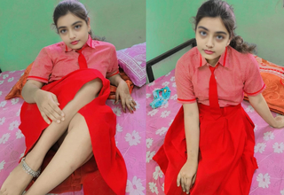 Beautiful Desi School girl tight slit fuck concerning OYO tourist house MMS, Desi Village School girl carnal knowledge with her BF hindi audio Xxxx