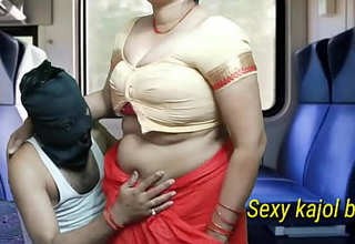 Indian aunty fucking more coach with her son more a journey and sucking weasel words and take spunk more pussy