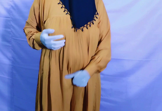 Indian Muslim Hijabi Beautiful Wed Satisfying The brush Sexual Hunger Up The brush Hands - Clear Hindi